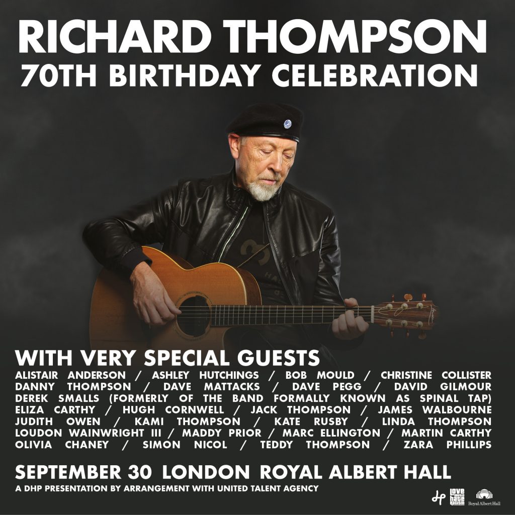 Richard Thompson 70th birthday celebration show Hugh Cornwell